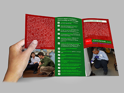 Bug Johnson Tri-fold Brochure Design brochure design design flyer free graphic print design tri fold brochure
