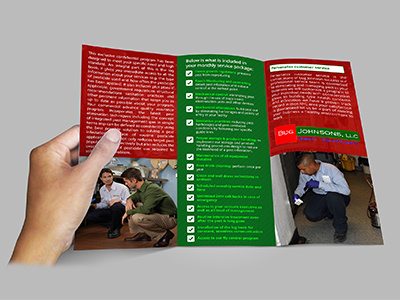 Bug Johnson Tri-fold Brochure Design