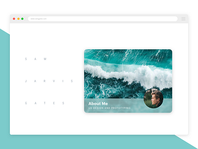 Initial Concept for Portfolio Redesign card design design portfolio ui web