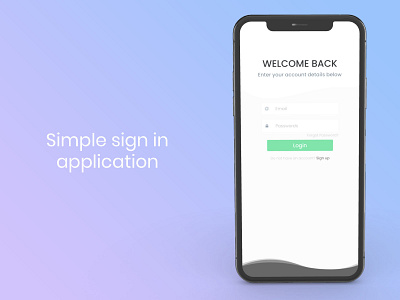Sign in application app application design figma mobile sign in sign in form sign in screen ui ui ux ux