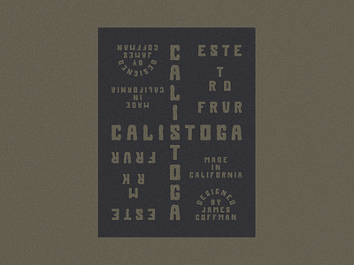 Calistoga Typeface Sample