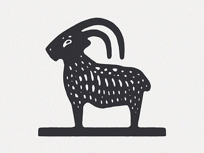 Goat Illustration branding design font goat goats illustration jamescoffman lockup logo logos minimal ritual tattoo tattoos witch