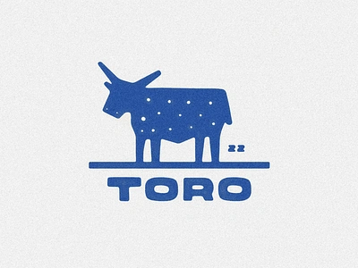 Blue Bull animals branding bull contemporary design font illustration illustrator lockup logo logos minimal minimalism modern picasso procreate simple spanish toro trend