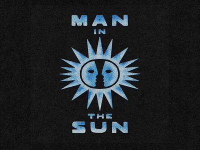 Man in the Sun poster design 60s branding design font fonts illustration jamescoffman lockup logo man picasso poster poster design sun typeface