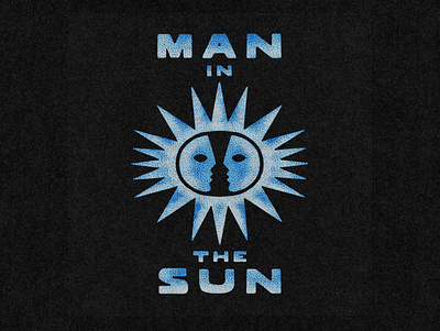 Man in the Sun poster design 60s branding design font fonts illustration jamescoffman lockup logo man picasso poster poster design sun typeface