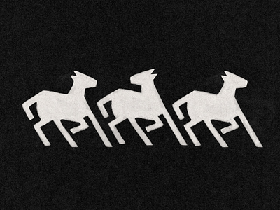 Three White Horses animal branding design farm font horse horses illustration jamescoffman lockup logo minimal ranch simple southwest west
