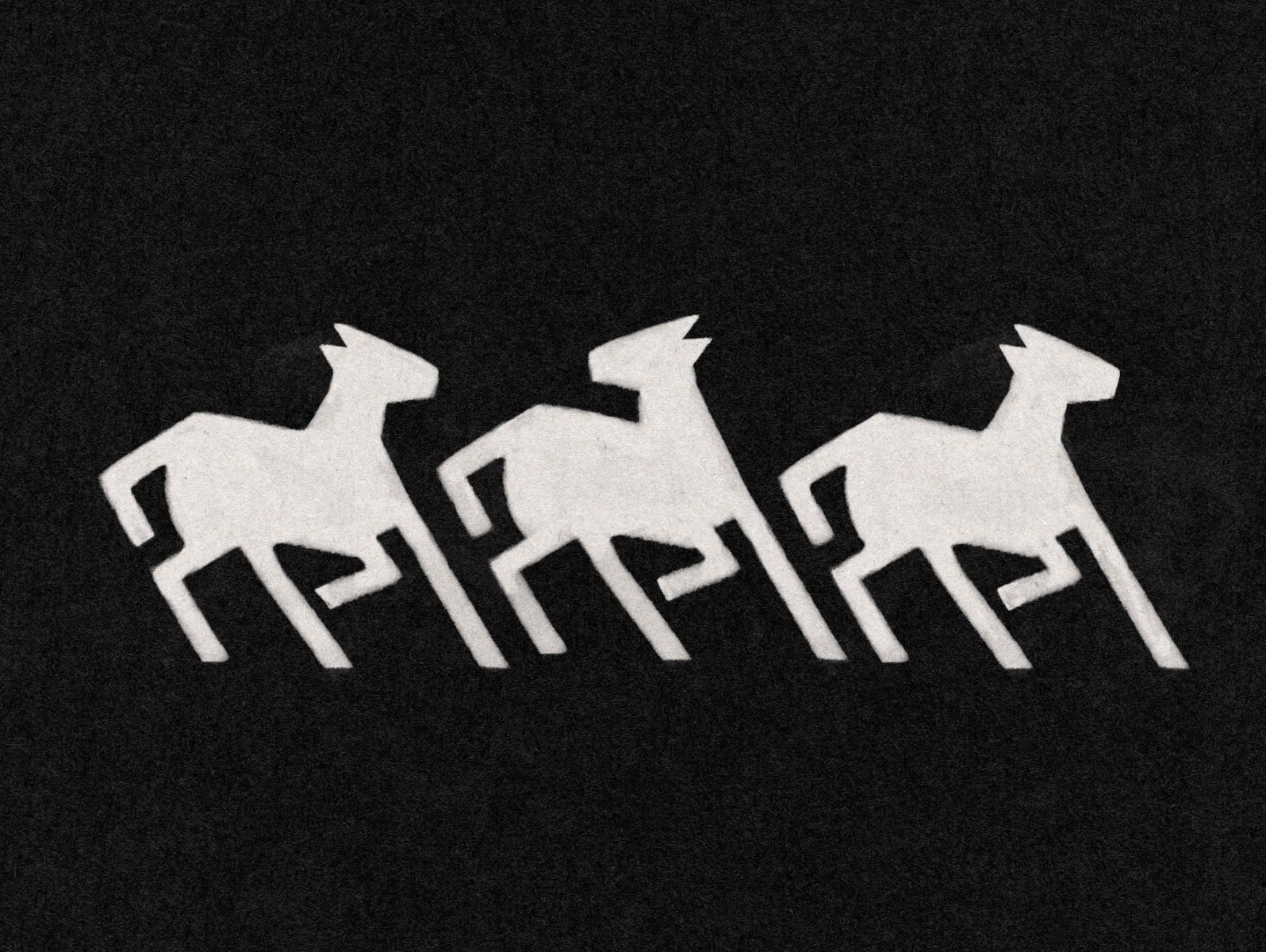 Three White Horses by James Coffman on Dribbble