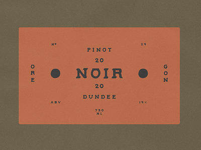 Wine Label for Dundee Vineyards branding design font illustration jamescoffman label lockup logo mexican mexico minimal oregon packaging wine wine label