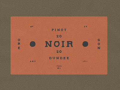 Wine Label for Dundee Vineyards