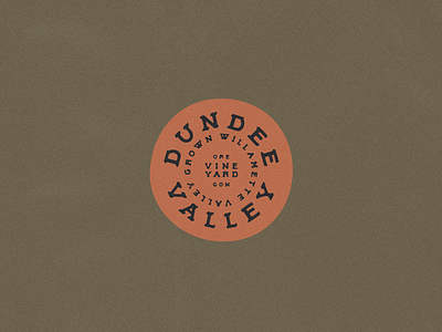 Dundee Valley Vineyards sticker / wax stamp