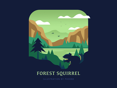 a squirrel adobe illustrator design illustration
