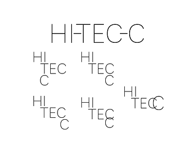 Hitecc hi tec c logo pen type typography