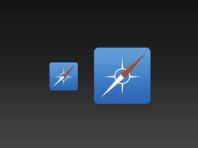 Flat Safari for iOS flat flat design icon ios ios7 ipad iphone safari