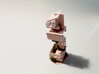 Lost in 1.200 1.200 architecture cartboard handmade house micro matter mini scale model urban