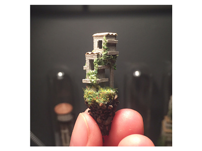I couldn't resist the smaller miniatures after all. diorama handmade house micro matter mini miniature small tiny