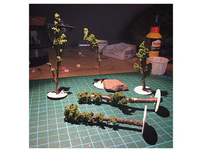Trees! diorama making of micro matter mini miniature miniature art small tiny trees