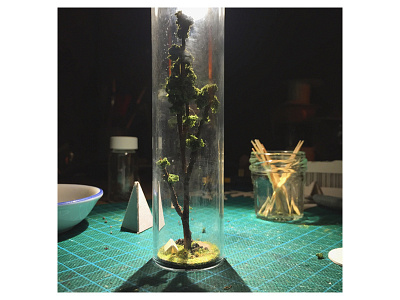 Another Another Campsite camping campsite making of micro matter miniature tent tree