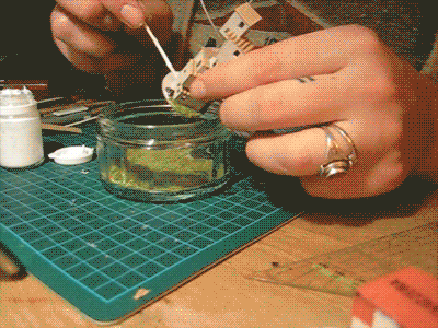 Making of GIF making of micro matter miniature