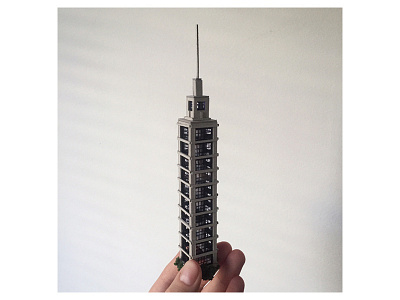 Skyscraper handmade micro matter miniature skyscraper