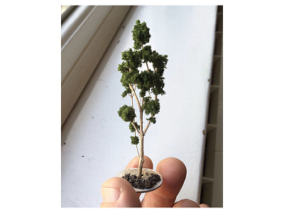 Tree handmade micro matter miniature tree