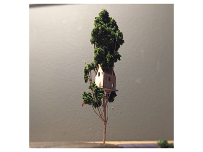 Treehouse handmade micro matter miniature tree treehouse