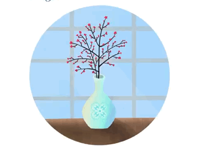 Plum blossom illustration