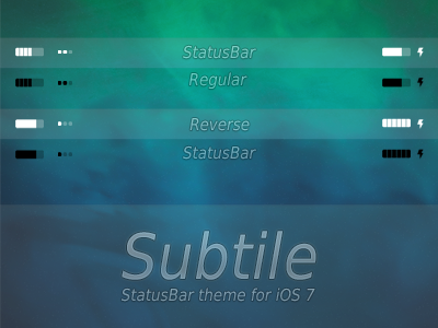 Subtile iOS 7 apple ios7 iphone statusbar