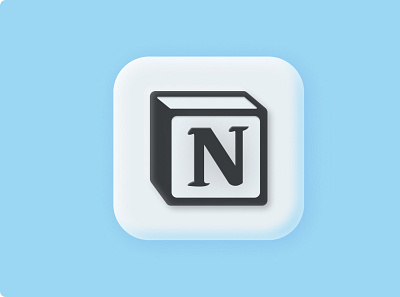 Notion logo IOS App app app logo design apple branding design illustration ios app logo minimal ui ux vector web