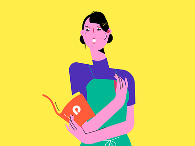 Woman reading a book artwork book character character design design design art fashion girl character illustration illustration art moneypin smart girl trend woman