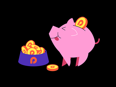 piggy bank artwork character character design coin design design art illustraion illustration art money moneypin pig piggy piggy bank piggybank trend