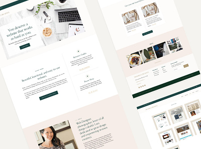 Sonora Creative Website feminine natural organic webdesign website design