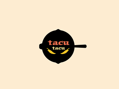 Tacu Tacu branding cast iron chili chili pepper cooking food logo peru peruvian restaurant restaurant logo skillet