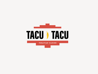 Tacu Tacu branding chili chili pepper cooking food geometric inca logo logodesign pepper peru peruvian restaurant restaurant logo tribal