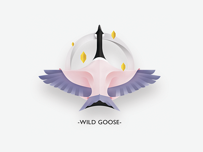 WildGoose badge badge logo branding color design goose icon illustration illustrator logo vector