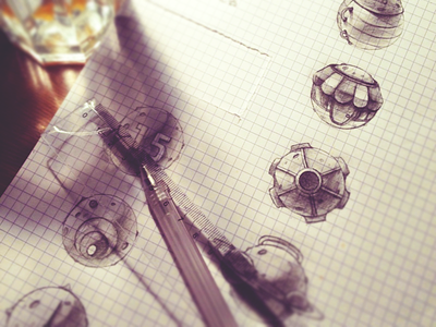 Planet Icon Sketching