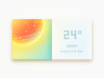 Weather Widget color label sunny ui weather widget