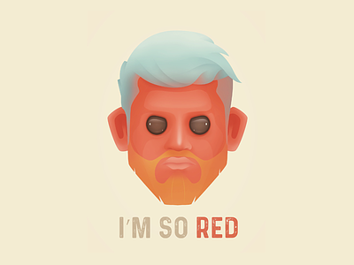 Red Man aline color creep illustractor man red