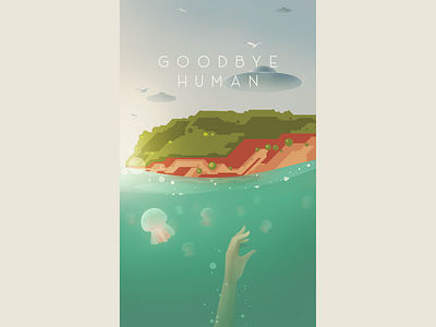 Goodbye Human color design illustration illustrator sky