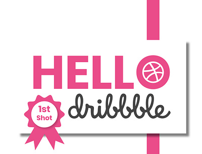 Hello Dribble design epjm first first shot hello dribble ilustrator indonesia invite layout shape surabaya thankyou