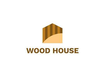 Wood House Logo brand brand identity branding brown design epjm house logo illusion indonesia inspiration logo shape surabaya tunnel wood
