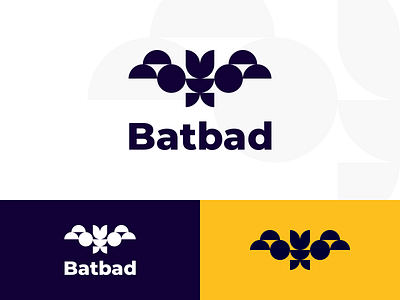 Batbad animal animal logo bat blue bold branding circle design epjm geometric indonesia inspiration logo logo design shape simple surabaya tech white yellow