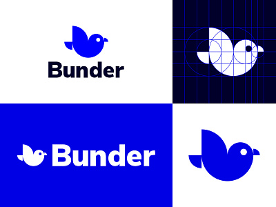 Bunder animal animal logo bird bird logo blue branding circle epjm fly flying geometric indonesia inspiration logo logo design modern simple surabaya white