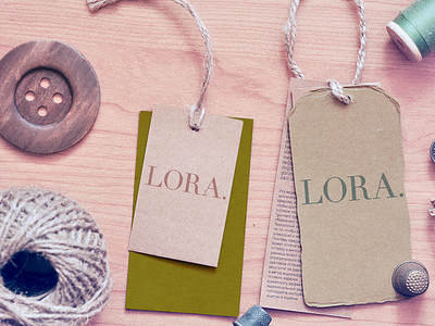 Lora clothes label deign branding clothes clothing design id identity label logo typography