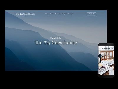 The Taj Guesthouse brand branding design graphic id logo mobile responsive ui