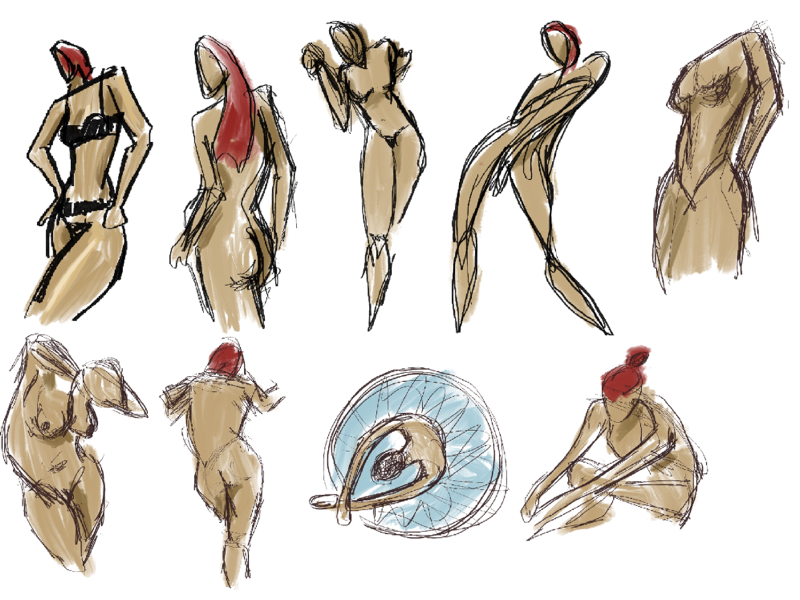 Gesture Ilustration digital illustration figurine illustration procreate