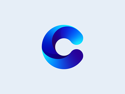 Ceee blue c gradient logo mark