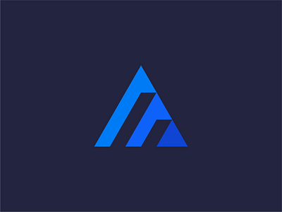 ▲ a blue mark triangle triangle logo
