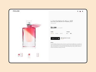 Rouge - eCommerce clean ecommerce minimalist pdp product product detail store ui uiux ux