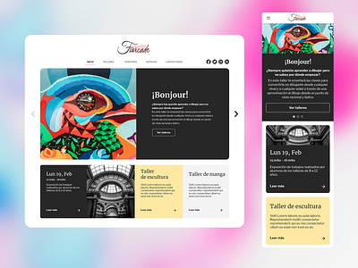 Web design - Fourcade art design mobile responsive ui web