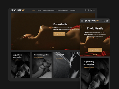 eCommerce - SexshopXP ecommerce mobile responsive sex sexshop shop store ui web